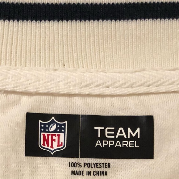 NFL Team Apparel Dallas Cowboys Sherpa Jacket Cream/Blue. - Picture 2 of 3